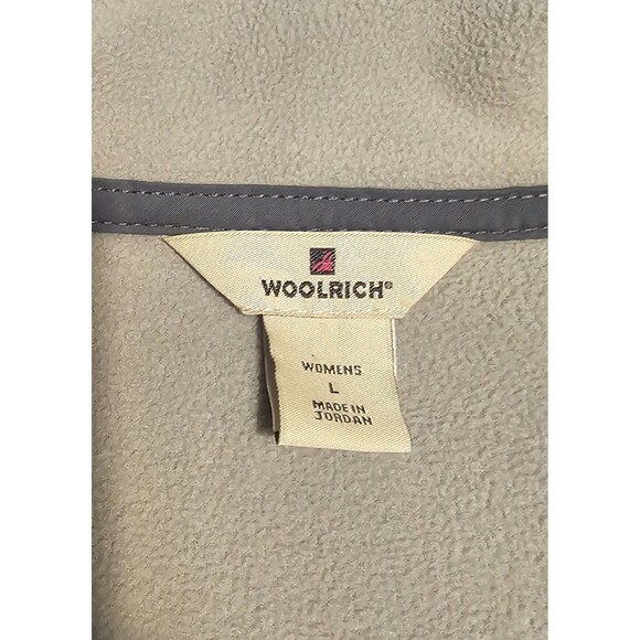 Woolrich Women's Sleeveless Fleece Full Zip Vest Aloe Green Size Large Pockets - Picture 7 of 10